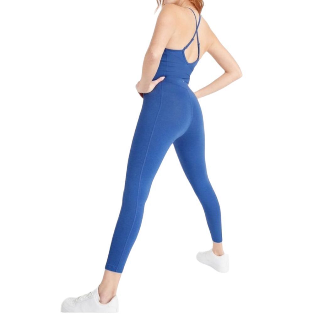 Old Navy Active Powerchill Cami Bodysuit 7/8 Built-In Bra Womens XL Blue - Picture 2 of 12
